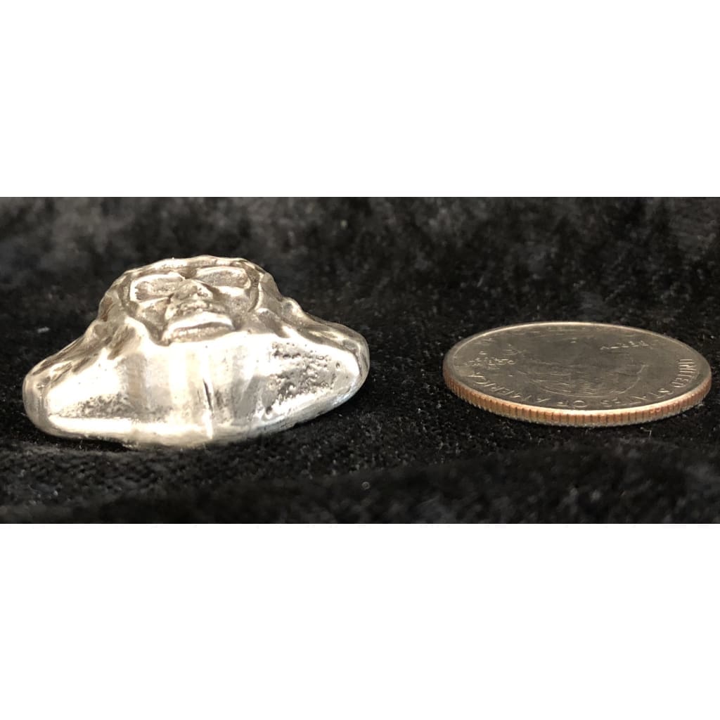 2 Oz MK BarZ Hand Poured Skull Buccaneer Square Bar.999 FS