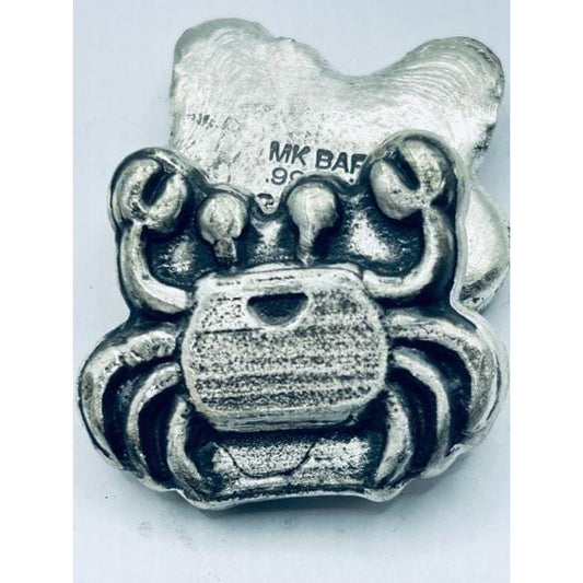 2 Oz MK BarZ Happy Crab Hand Poured.999 FS