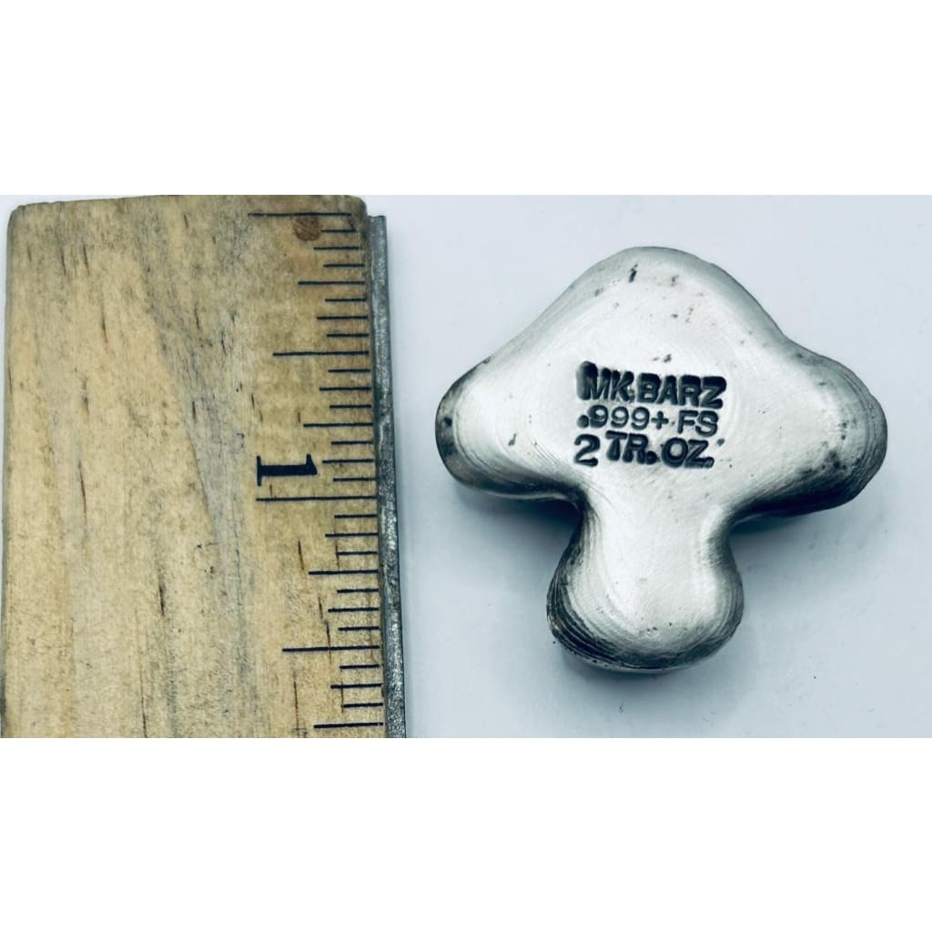 2 Oz MK BarZ Mushroom Hand Poured.999 FS