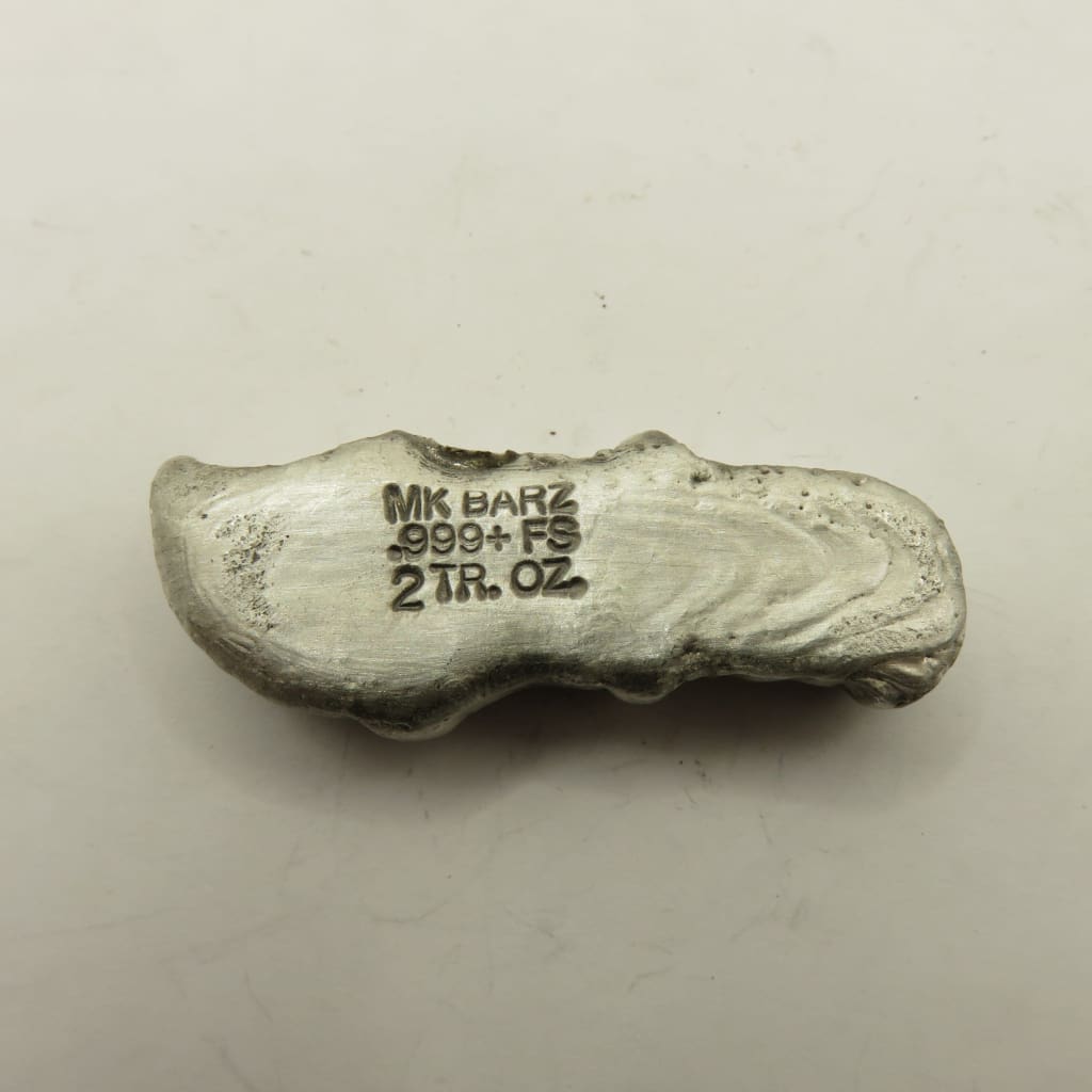 2 Oz MK BarZ SCREAMing Knife Bar.999 Fine Silver