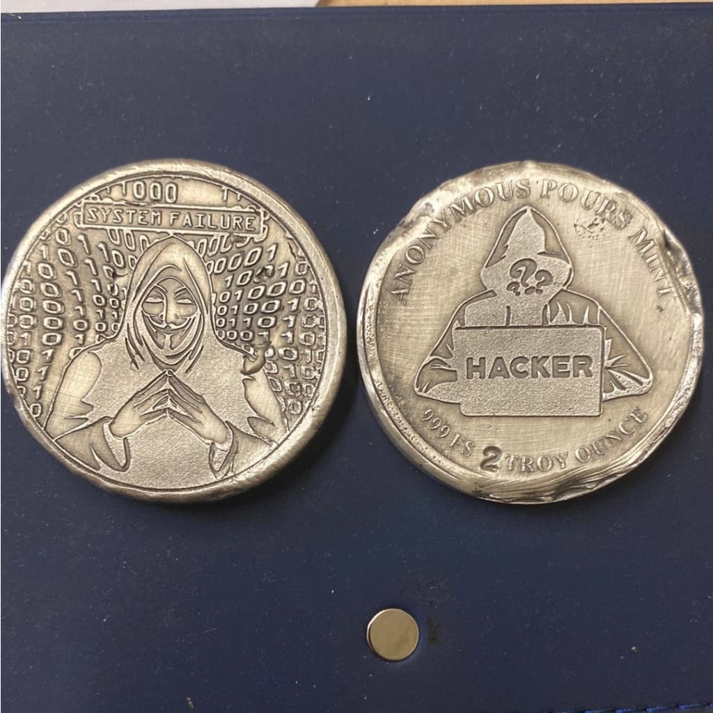 2 ounce Troy anonymous pours logo round
