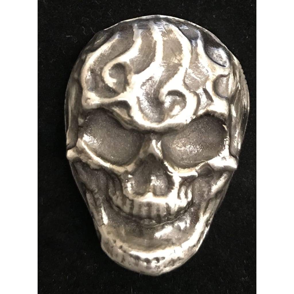 2 ozt MK BarZ "Meniacal Skeleton" Hand Poured .999 FS - MK BARZ AND BULLION