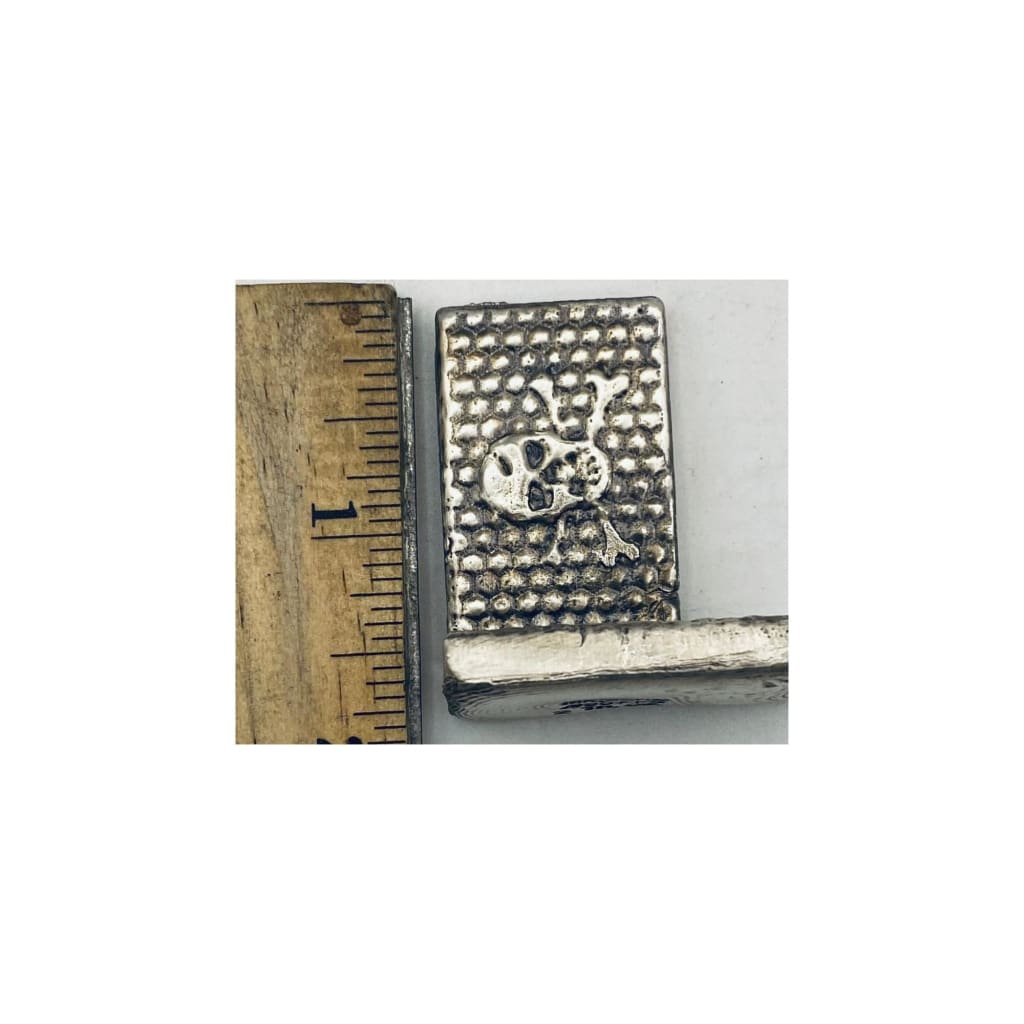 2 Ozt MK BarZ Spell Bound Skully Bar.999 Fine Silver