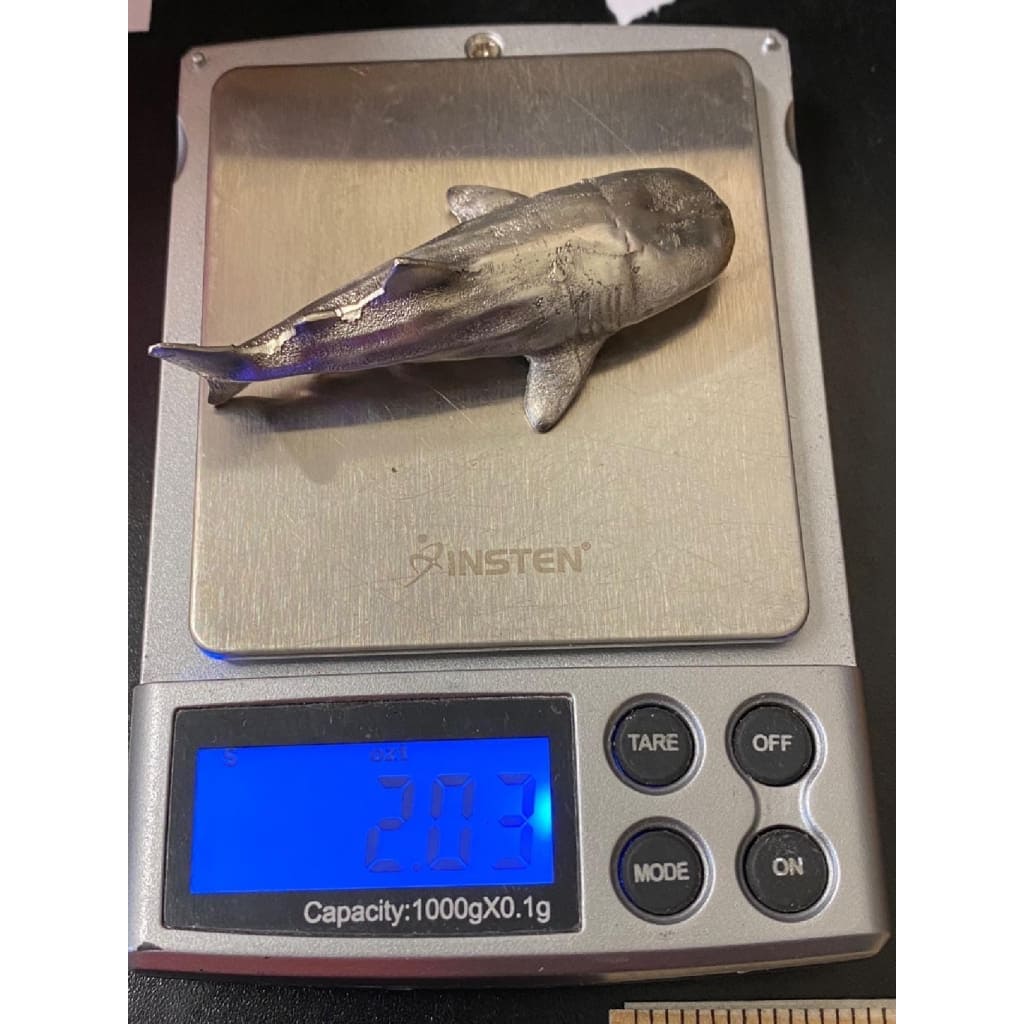 2 Ozt MK BarZ Whale Shark 2 Part Sand Cast.999 FS