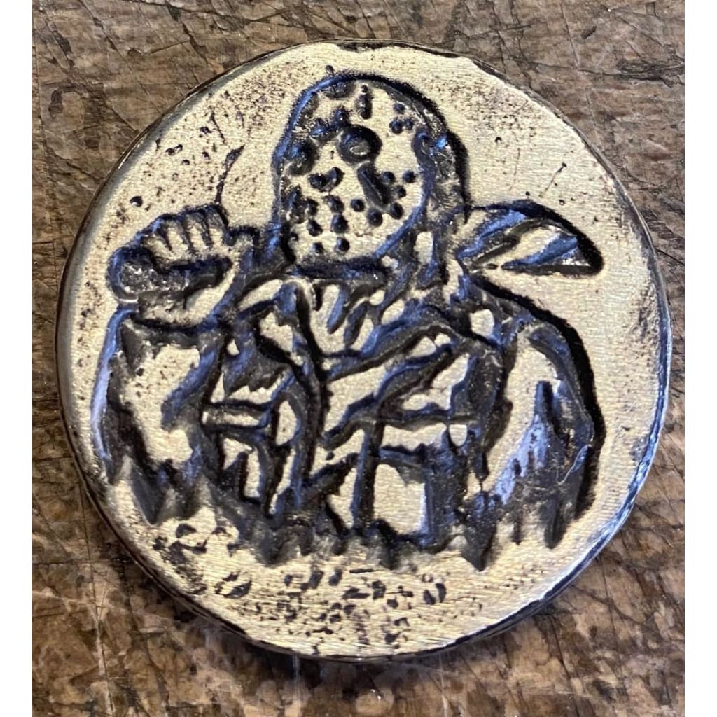 2 Troy Oz MK BarZ Jason- Horror Token Round.999 FS