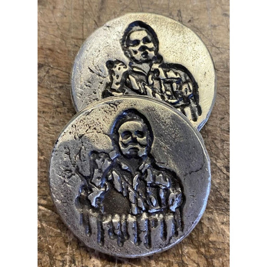 2 Troy Oz MK BarZ The Return Of Michael Meyers - Horror Token Round.999 FS
