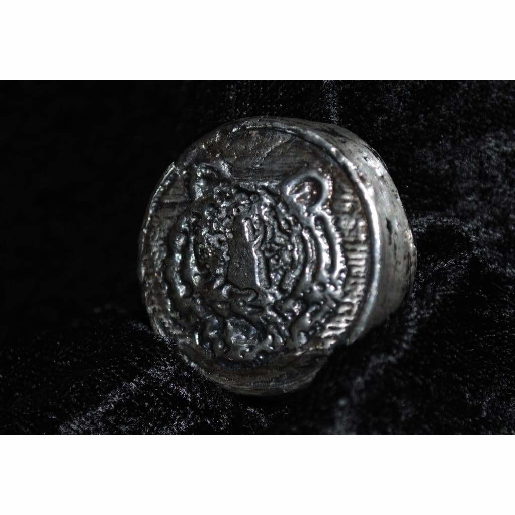 2 Troy Oz. MK BarZ Tiger Hand Poured Round.999 Fine Silver