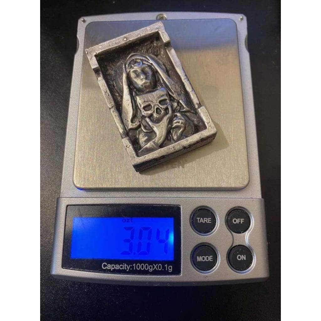 @3.04 Oz MK BarZ Deadly Nighshade 2D Framed Sand Cast Picture.999 FS by Heber