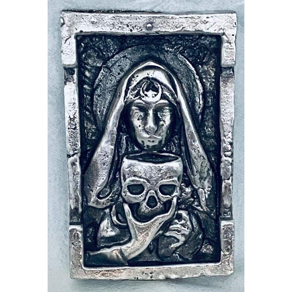 @3.04 Oz MK BarZ Deadly Nighshade 2D Framed Sand Cast Picture.999 FS by Heber