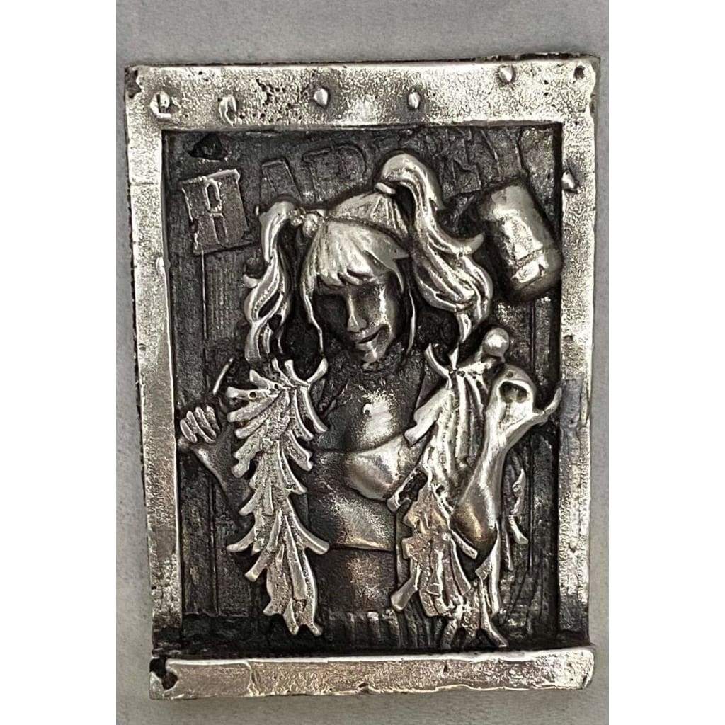 @3.47 Oz MK BarZ Harley 2D Framed Sand Cast Picture.999 FS by Anna Marine