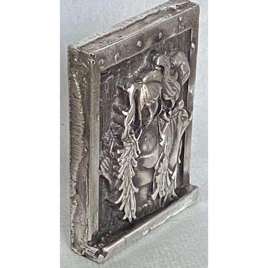 @3.47 Oz MK BarZ Harley 2D Framed Sand Cast Picture.999 FS by Anna Marine