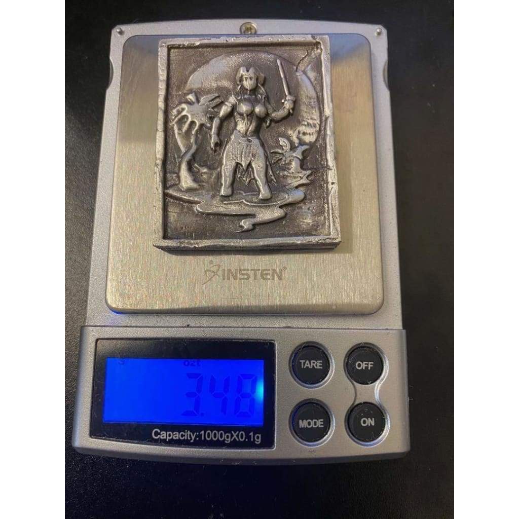 @3.47Oz MK BarZ She Pirate2D Framed Sand Cast Picture by Paul Abrams.999 FS