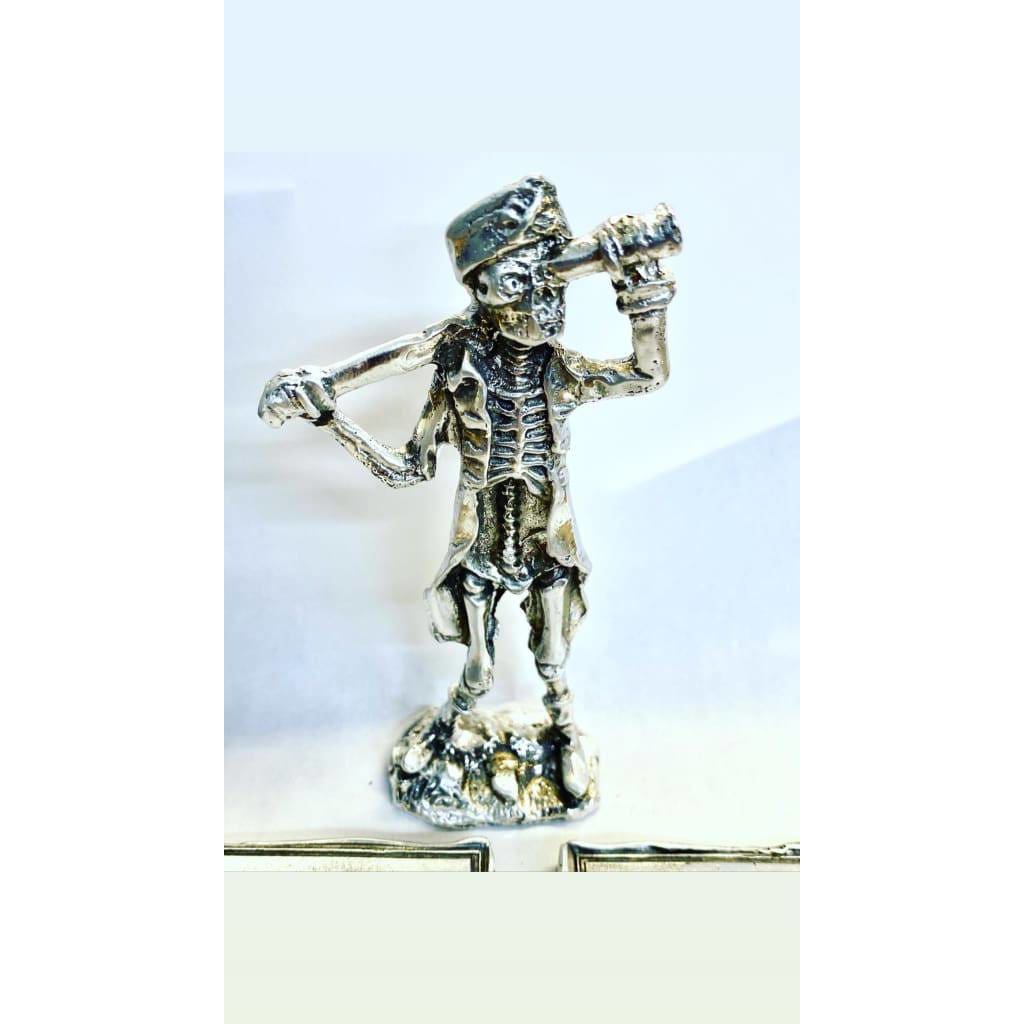 3.5 Ozt MK BarZ Drunken Pirate statue.999 fine silver