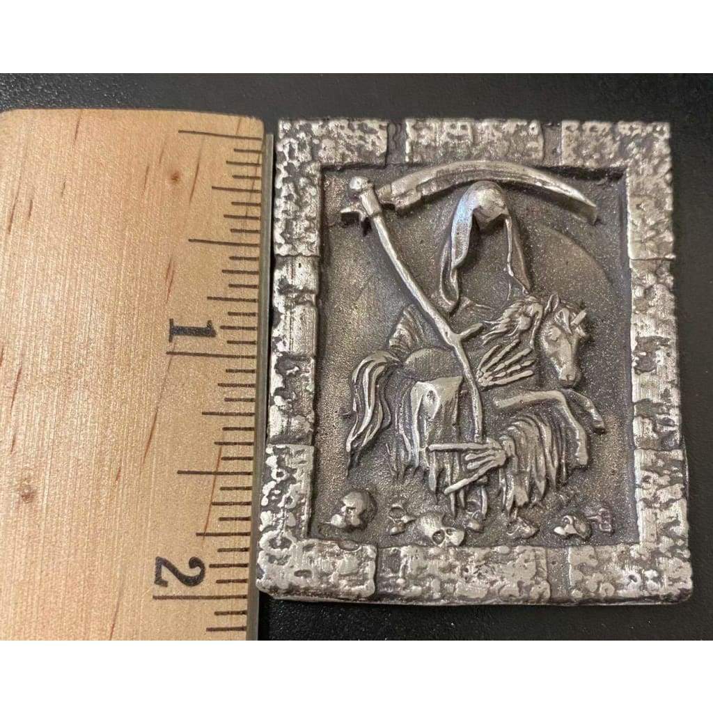 @3.6 Oz MK BarZ Reaper Sacrifice 2D Framed Sand Cast Picture.999 FS by Heber