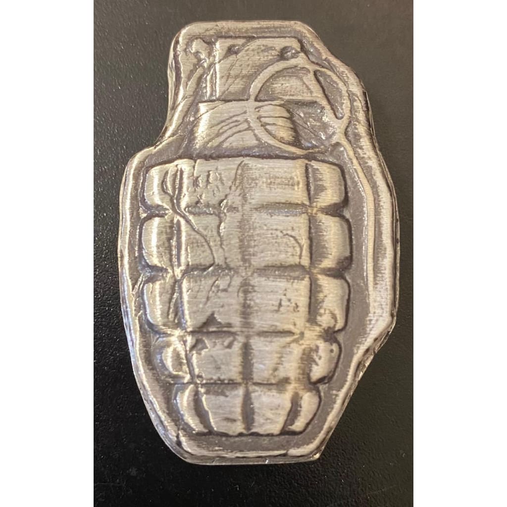 3 Oz MK BarZ Grenade Hand Poured.999 FS Bar