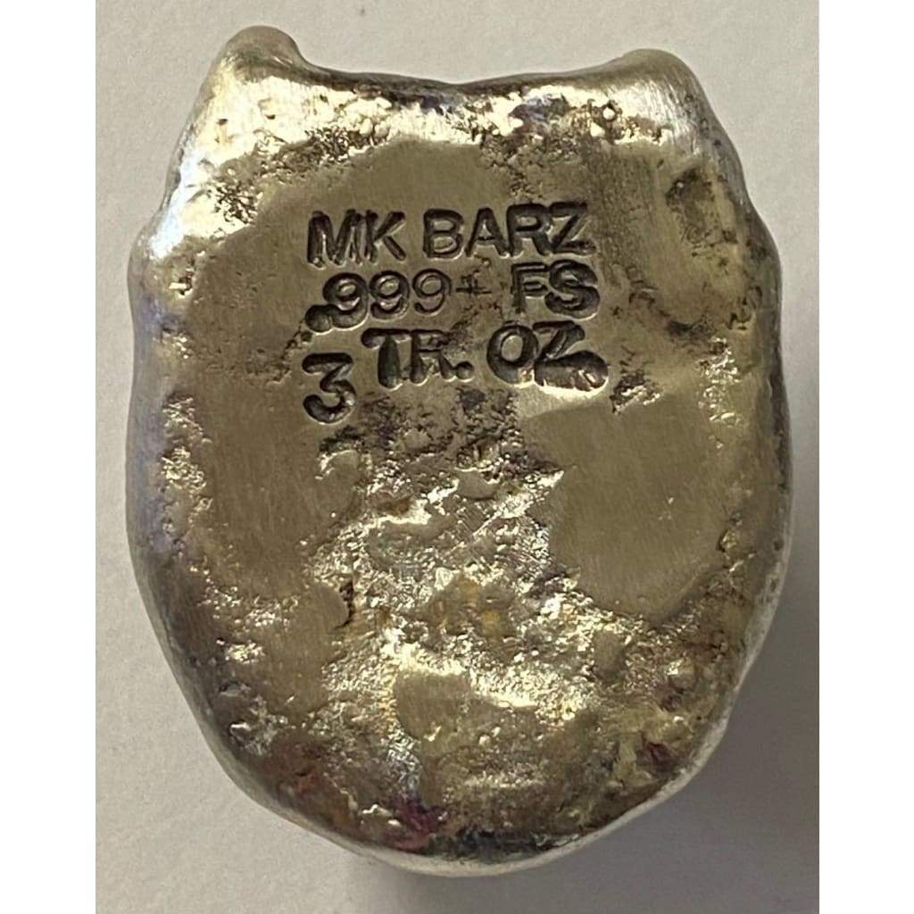 3 Oz MK BarZ Lil Pitbull Dog Bar.999 FS