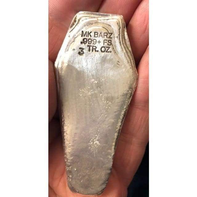 3 Oz MK BarZ Mummy Coffin Bar.999 FS