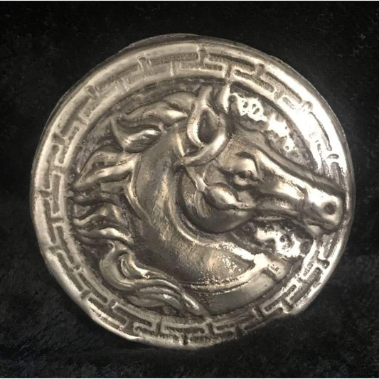3 oz MK BarZ Winners Circle-Race Horse Hand Poured LTD Round.999FS