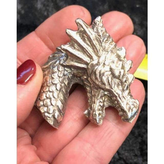 3 Oz MK BarZ Wyvern Dragon Head 3D Statue.999 FS