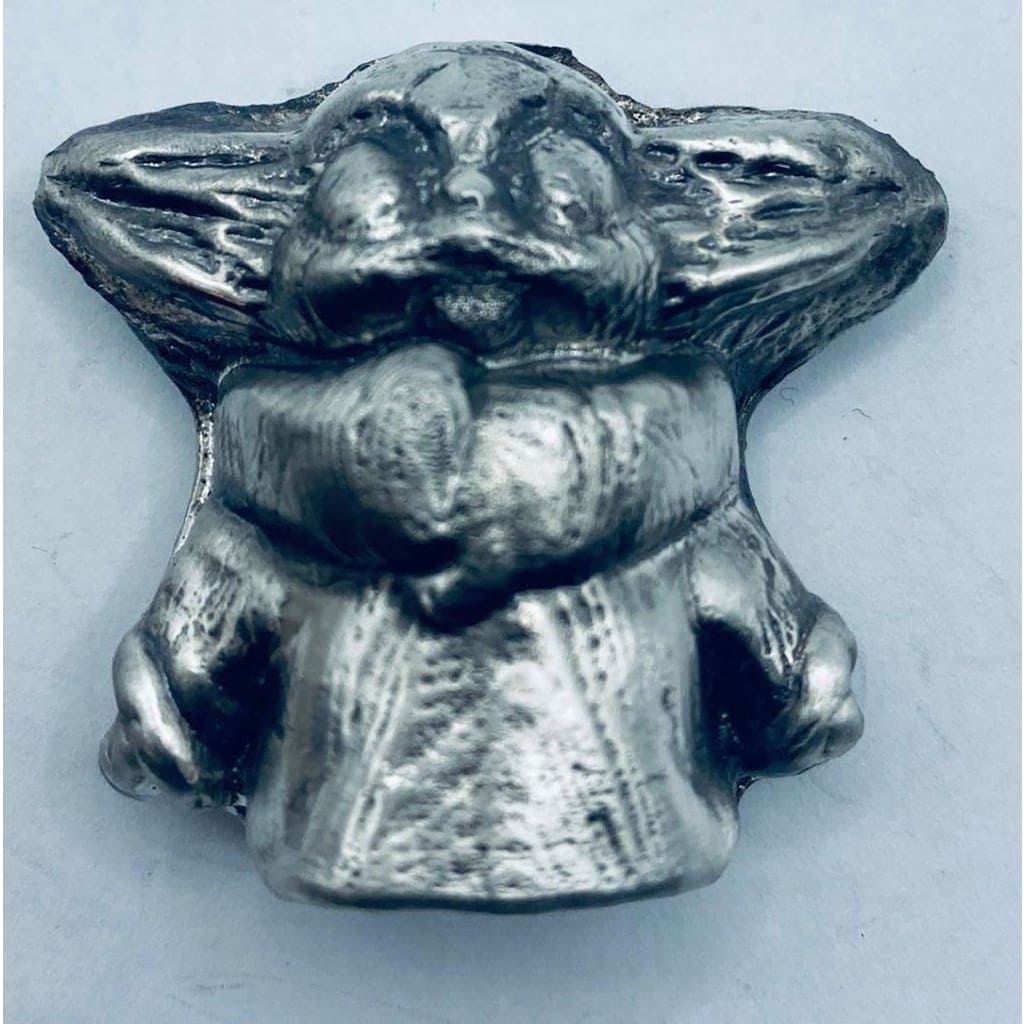 3 Oz MK BarZ Yoda Bar.999 Fine Silver