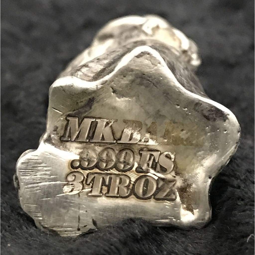 3 ozt MK BarZ Double Double.... 3D Sand Cast Witch.999 FS