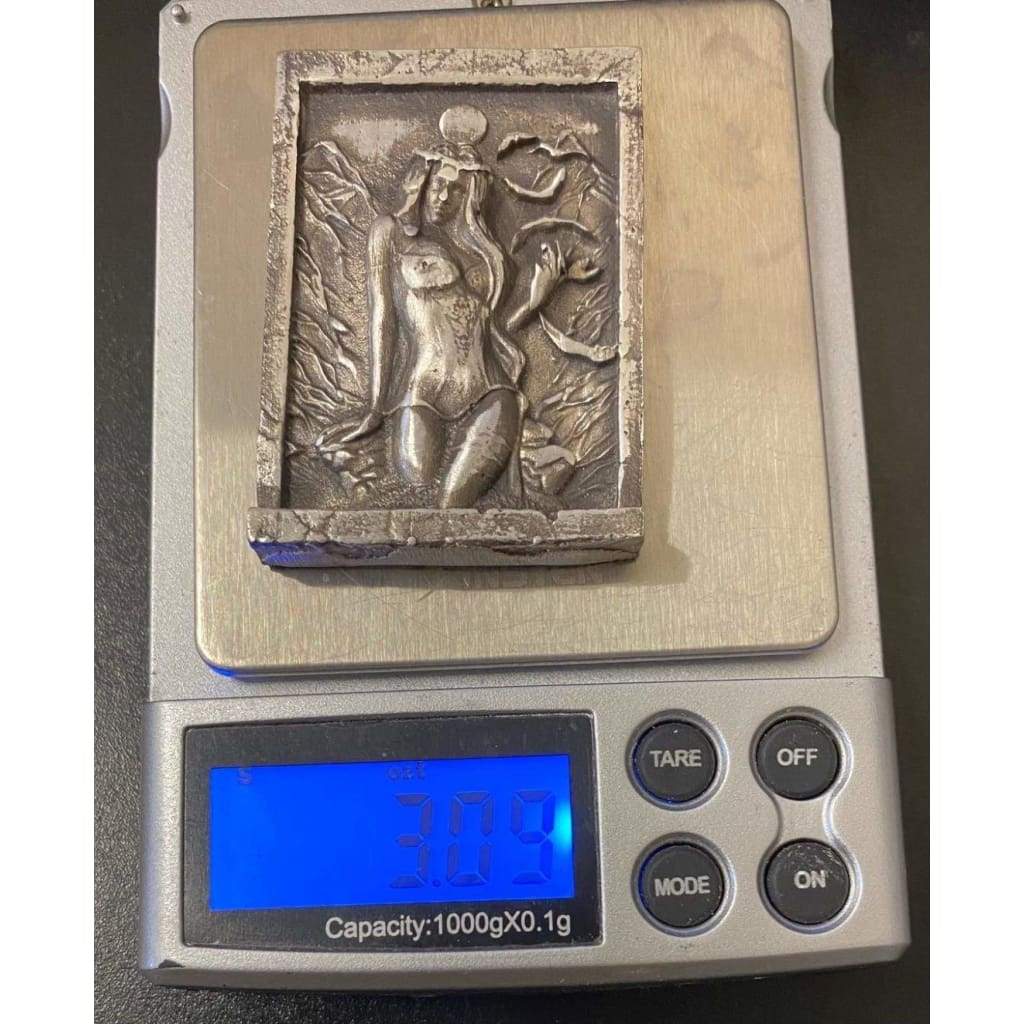 @3 Ozt MK BarZ Mother Nature 2D Framed Sand Cast Picture by Paul Abrams.999 FS