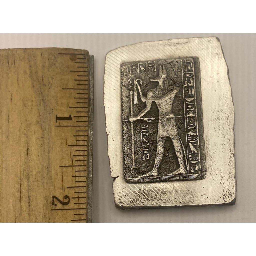 3 Ozt MK BarZ Pharaoh King Wafer Stamped Bar.999 Fine Silver