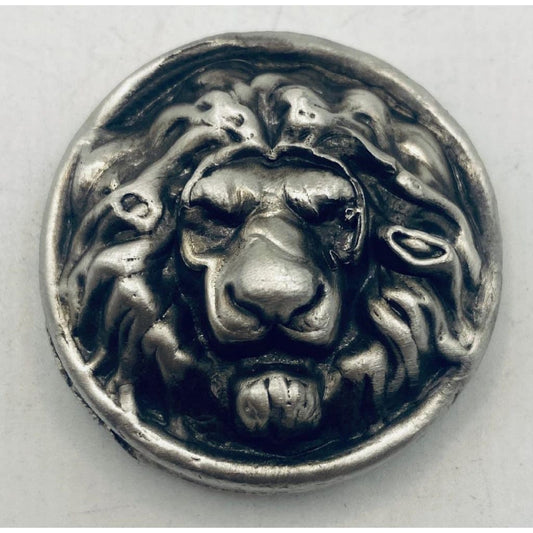 3 Ozt MK BarZ Regal Lion Round Hand Poured.999 FS