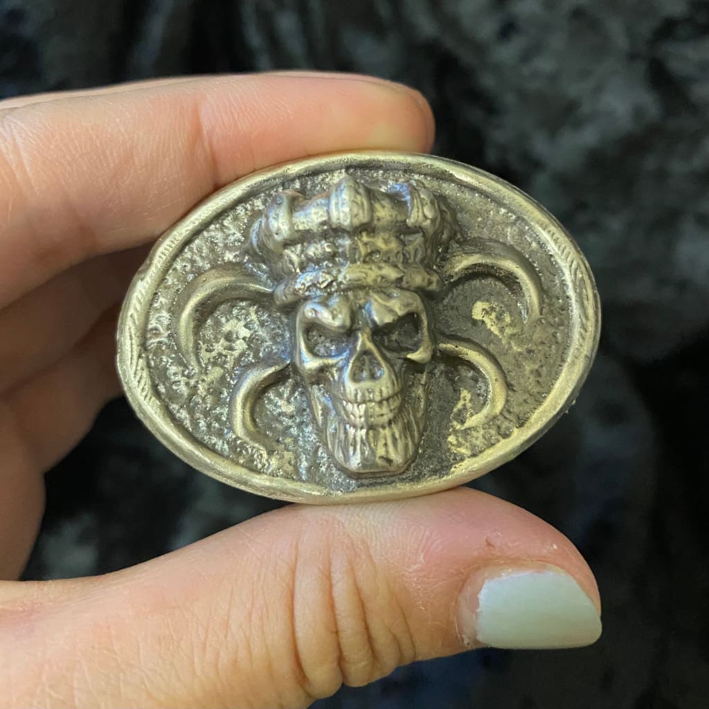 3 OZT MK BarZ The Skull King Sand Cast Relief.999FS