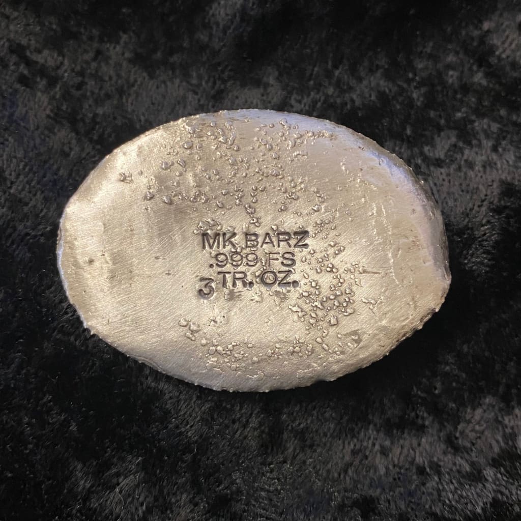 3 OZT MK BarZ The Skull King Sand Cast Relief.999FS