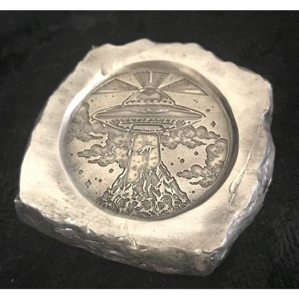 3 Troy Oz  .999 FS MK BarZ "Invasion" Stamped Chunky Nugget Square - MK BARZ AND BULLION