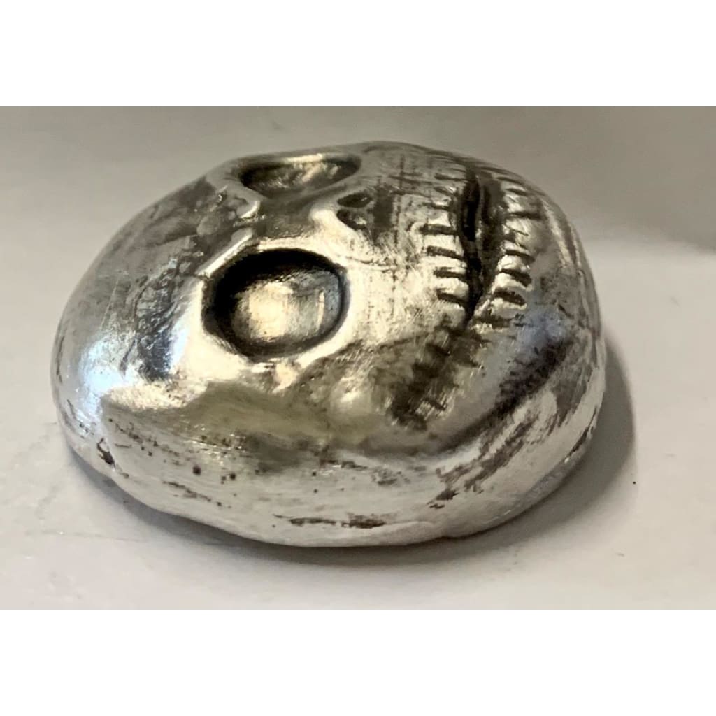 3 Troy Oz MK BarZ "Mr. J. Skellington" Hand Poured .999 Fine Silver - MK BARZ AND BULLION