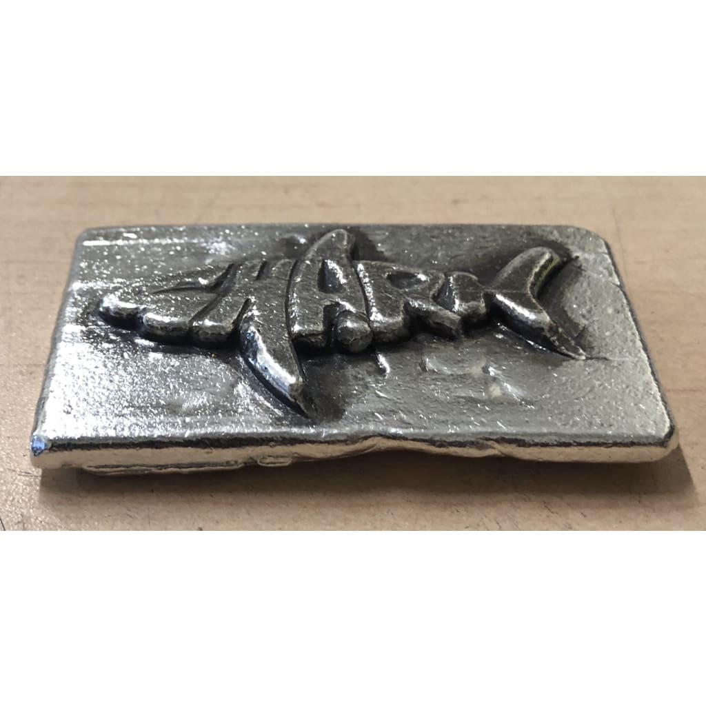 3 Troy Oz. MK BarZ Shark Bar Hand Poured.999 Fine Silver