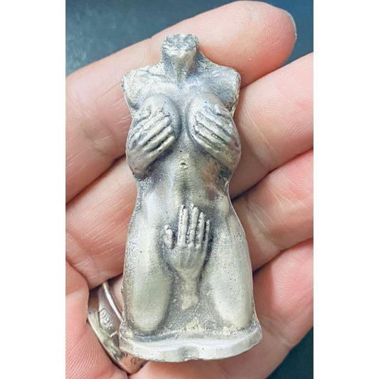 @3 Troy Oz MK BarZ Sweet Embrace Nude Bust 2 Part Sand Cast Statue.999 FS