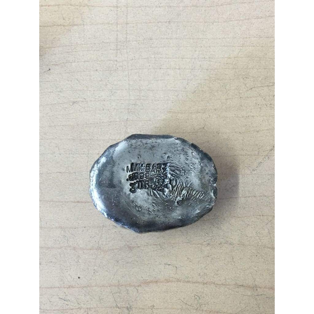3 Troy oz MK barZ The Brain Hand Poured.999 FS
