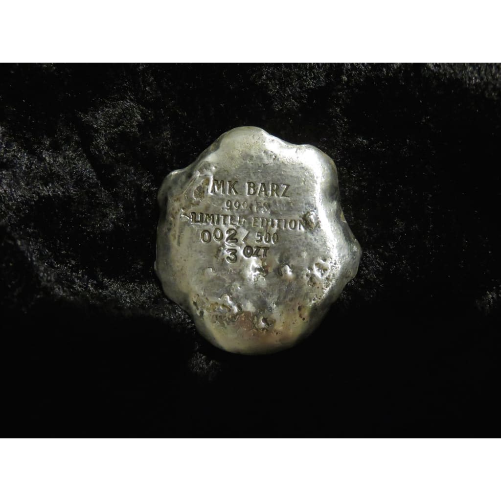 3 Troy Oz. MK BarZ Walk the Plank Sand Cast Limited Edition