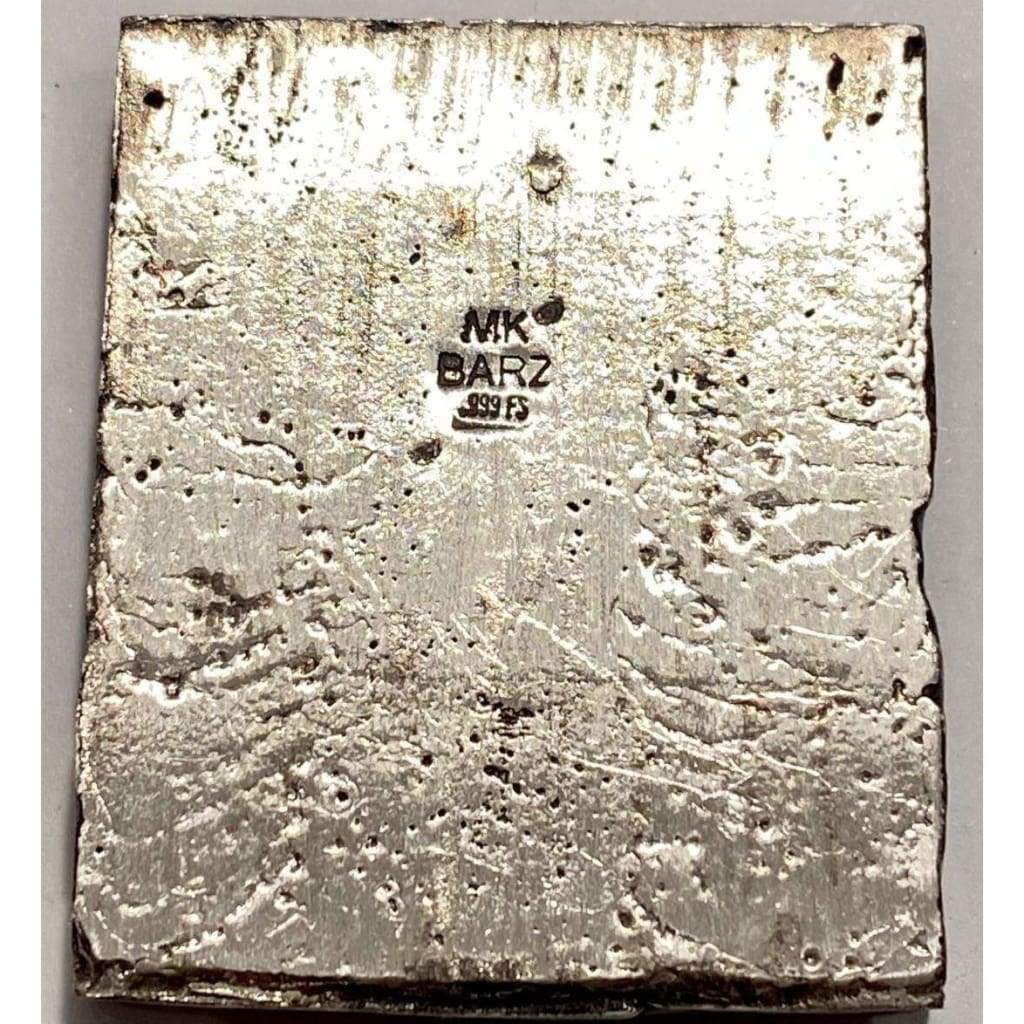 @4.2 Oz MK BarZ Pirate’s Last Rum 2D High Relief Sand Cast Bar.999 Fine Silver