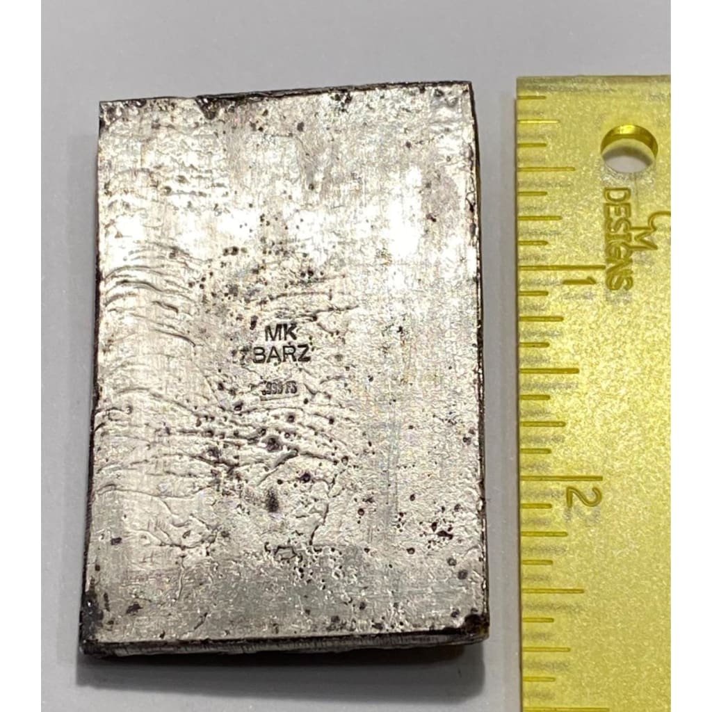 @4.63 Oz  MK BarZ "Purgatory" Skull 2D High Relief Sand Cast Bar .999 Fine Silver - MK BARZ AND BULLION