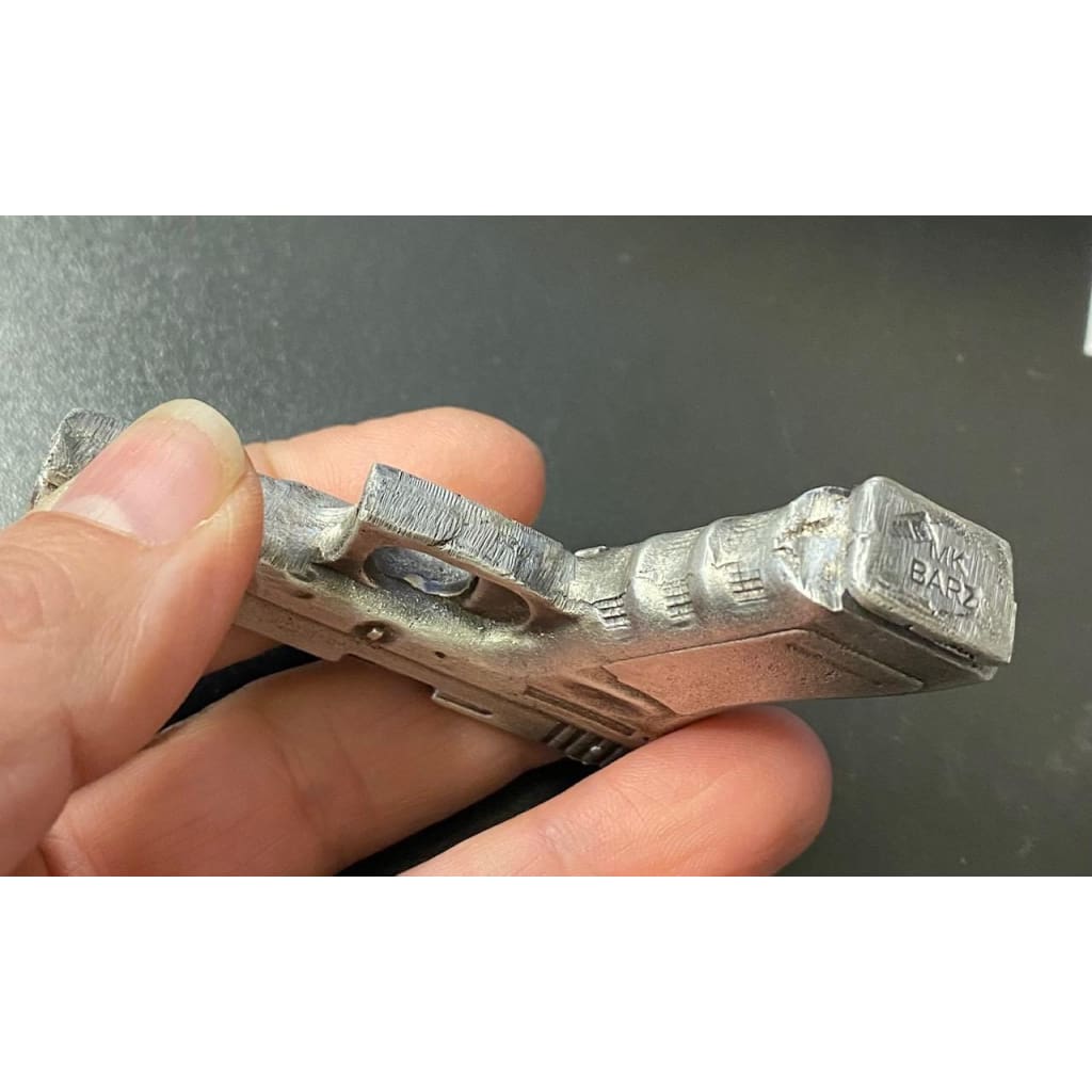 @4.82 Troy Oz MK BarZ 3D Glock 2 Part Sand Cast.999 FS