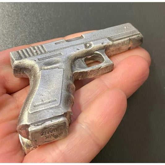 @4.82 Troy Oz MK BarZ 3D Glock 2 Part Sand Cast.999 FS