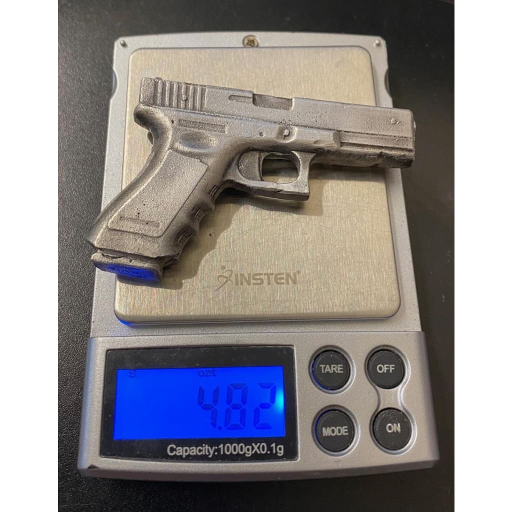 @4.82 Troy Oz MK BarZ 3D Glock 2 Part Sand Cast.999 FS