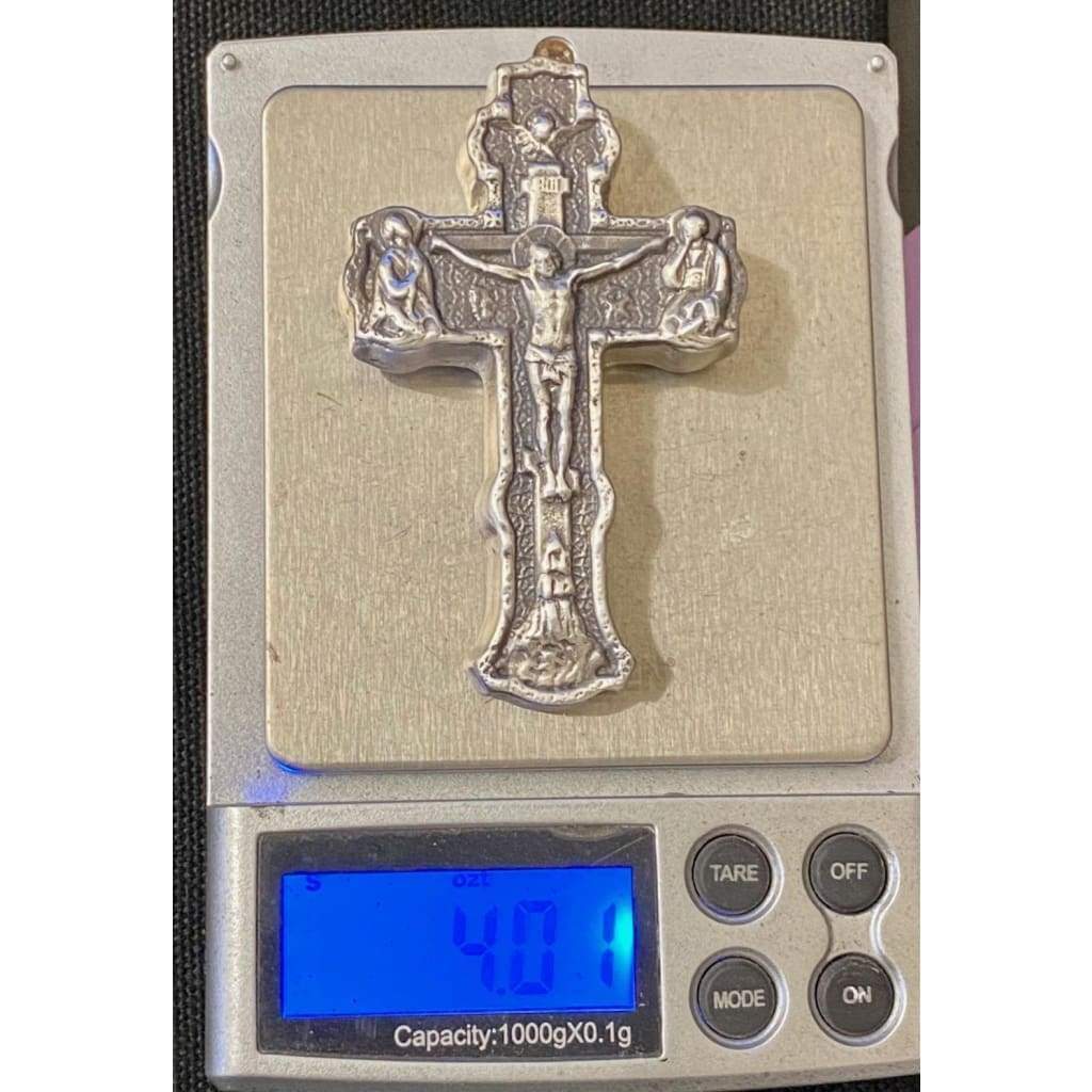4 oz MK BarZ Jesus on the Cross Hand Poured Serialized.999 FS