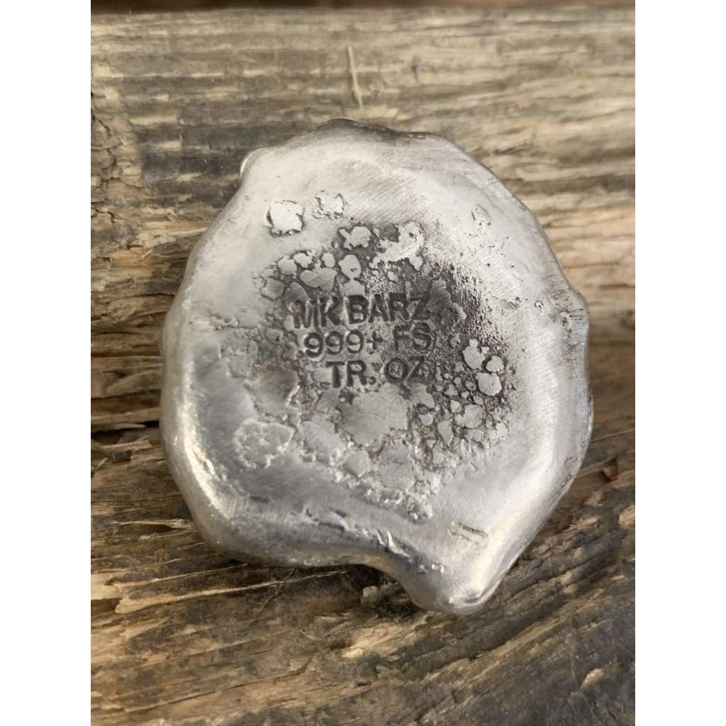 4 Ozt MK BarZ Chucky Face Sand Cast.999 FS - silver bullion