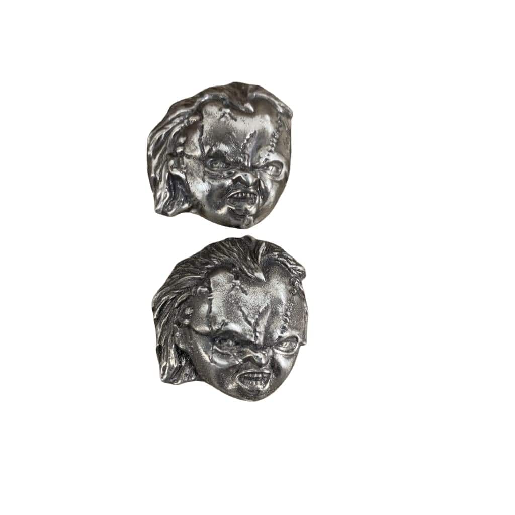 4 Ozt MK BarZ Chucky Face Sand Cast.999 FS - silver bullion