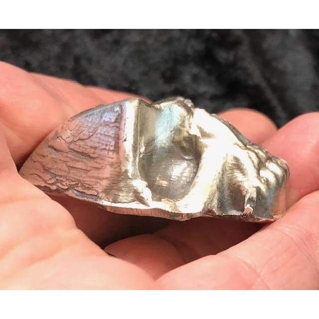 4 Ozt  MK BarZ "Lil Chaos  Skull" Hand Poured .999 FS - MK BARZ AND BULLION