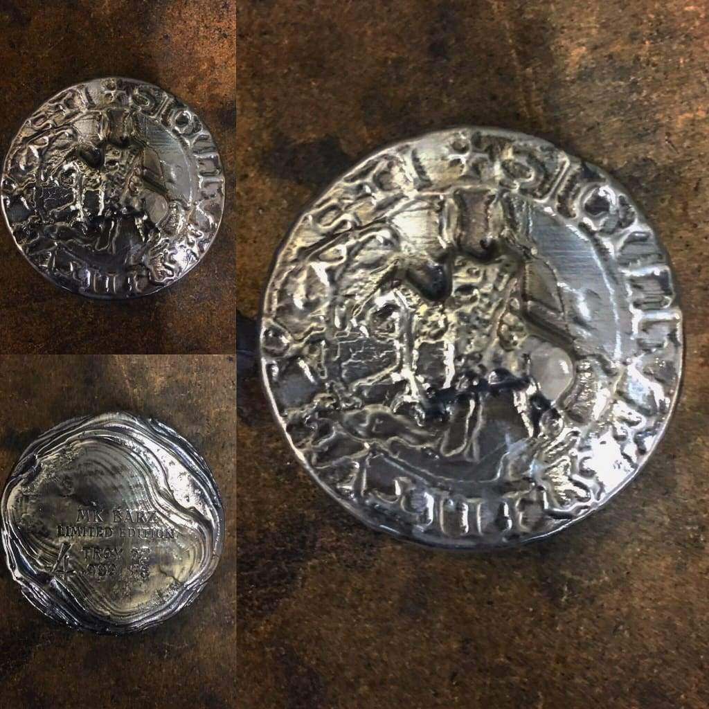 4 Troy Oz MK BarZ Roman Coin Sand Cast.999 FS