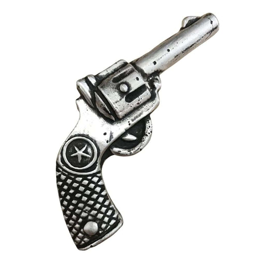 4 Troy Oz. MK BarZ Wild West Gun Sand Cast 2D.999 FS