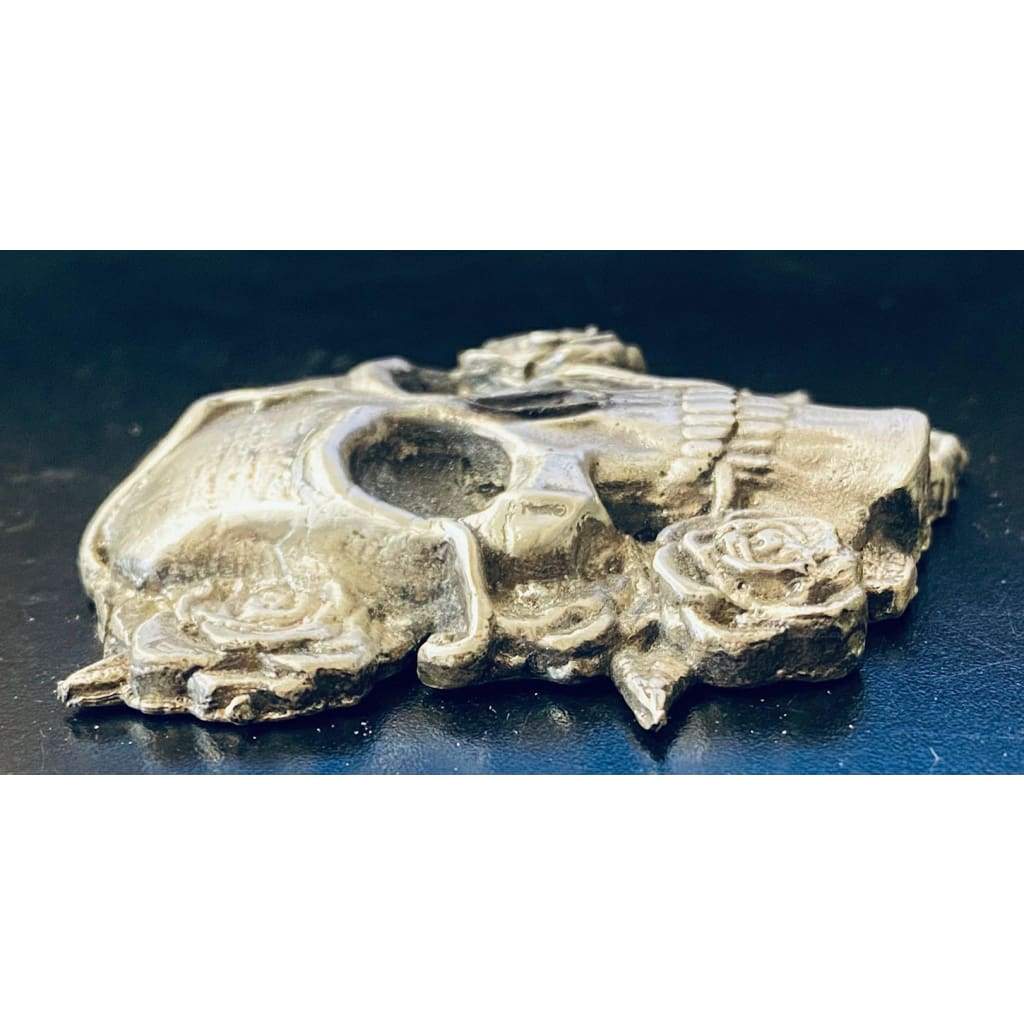 @5.2 Oz MK BarZ Deadly Rose Skull Sand Casted 2D LTD.999 FS