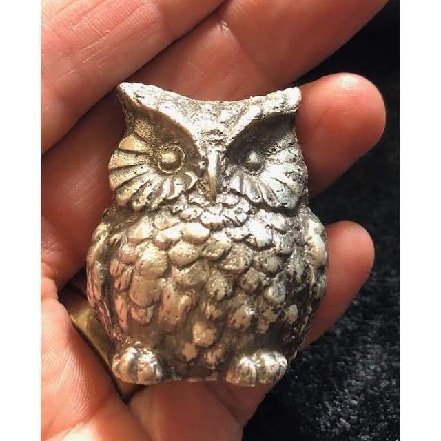 5.3 Troy Oz MK BarZ Wise Owl Statue 3D Sand Cast.999 FS