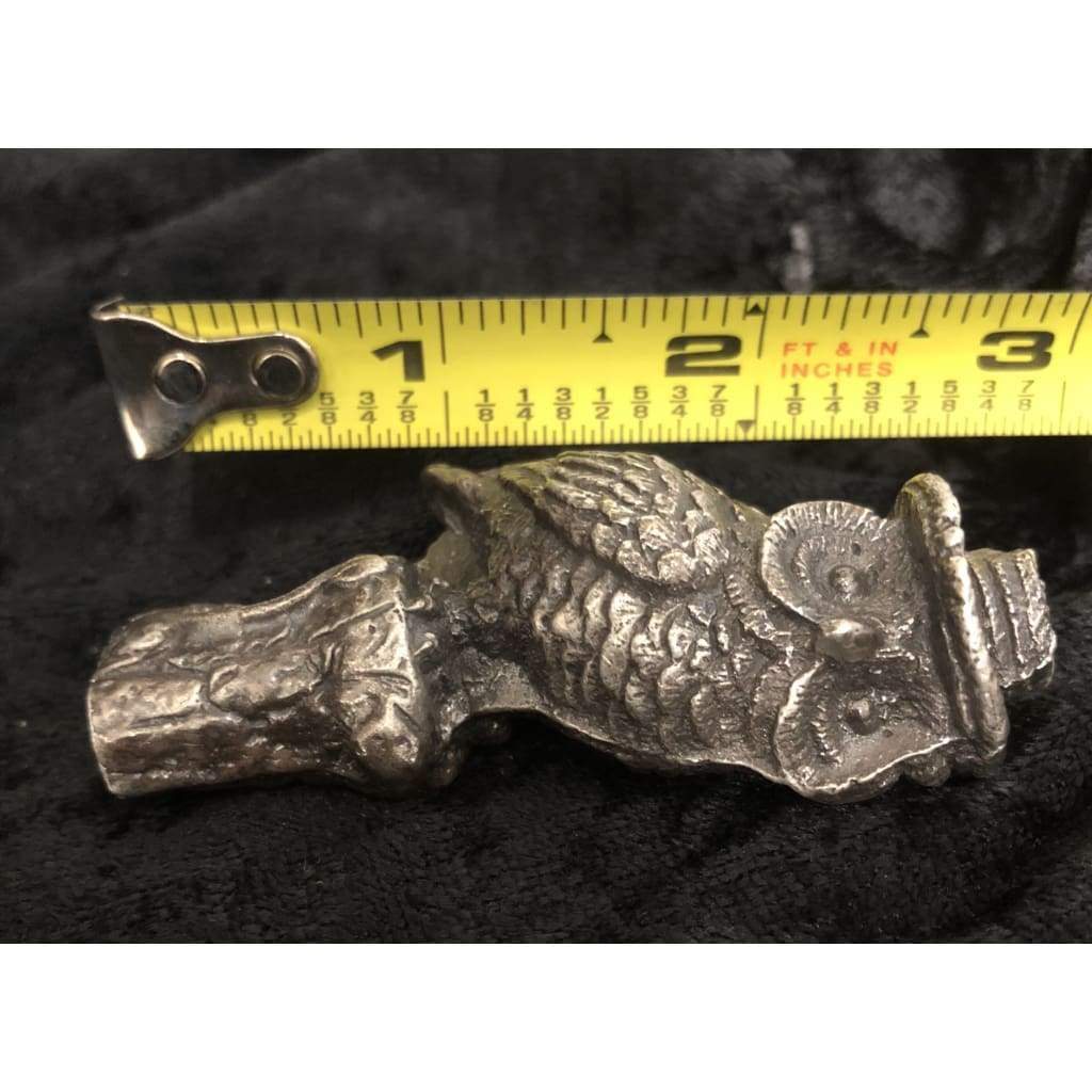 5 Oz MK BarZ Barn Owl Bust Sand Cast Custom Bar.999FS